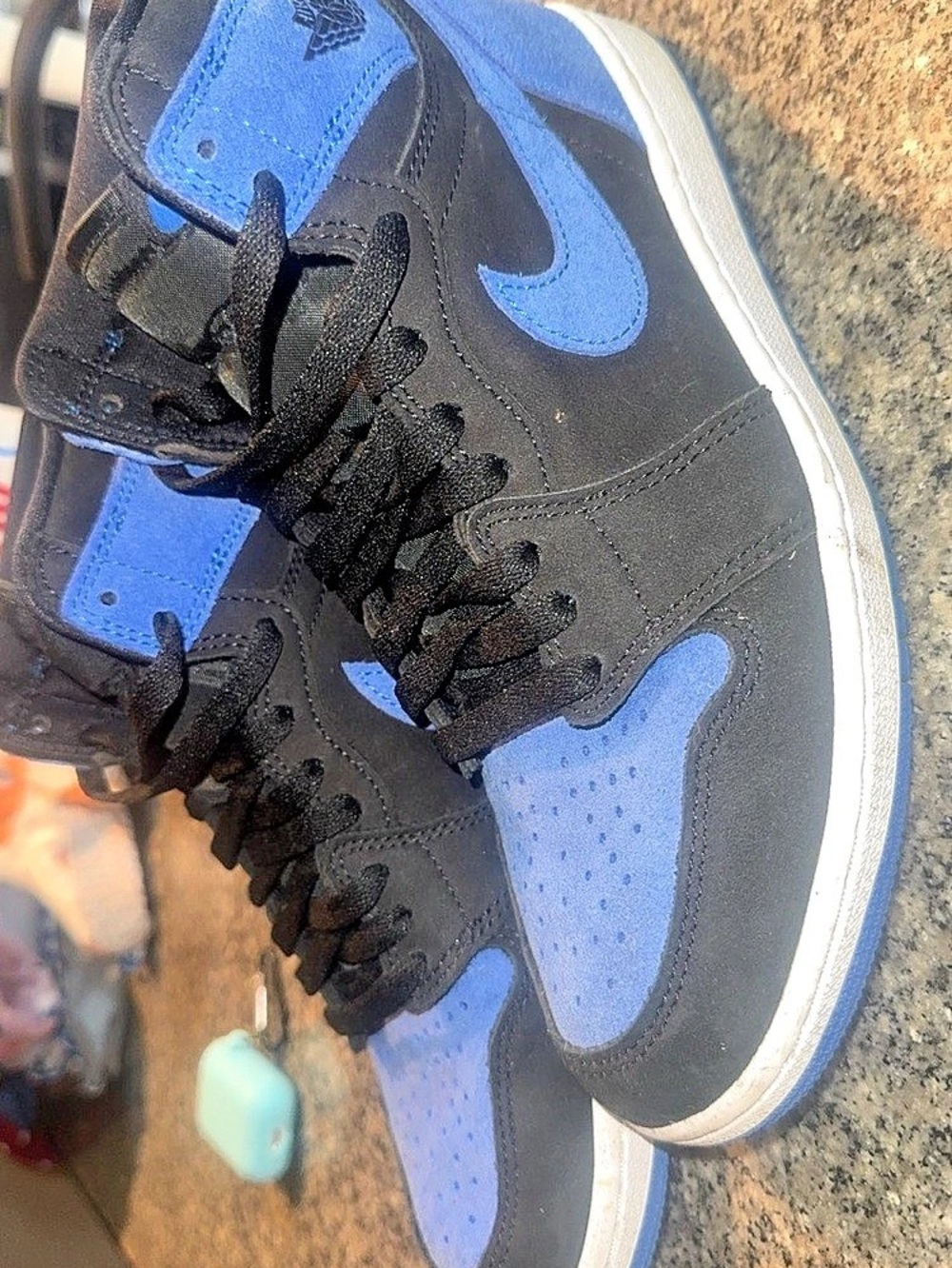 Nike Air Jordan 1 High-Top Sneakers Blue & Black